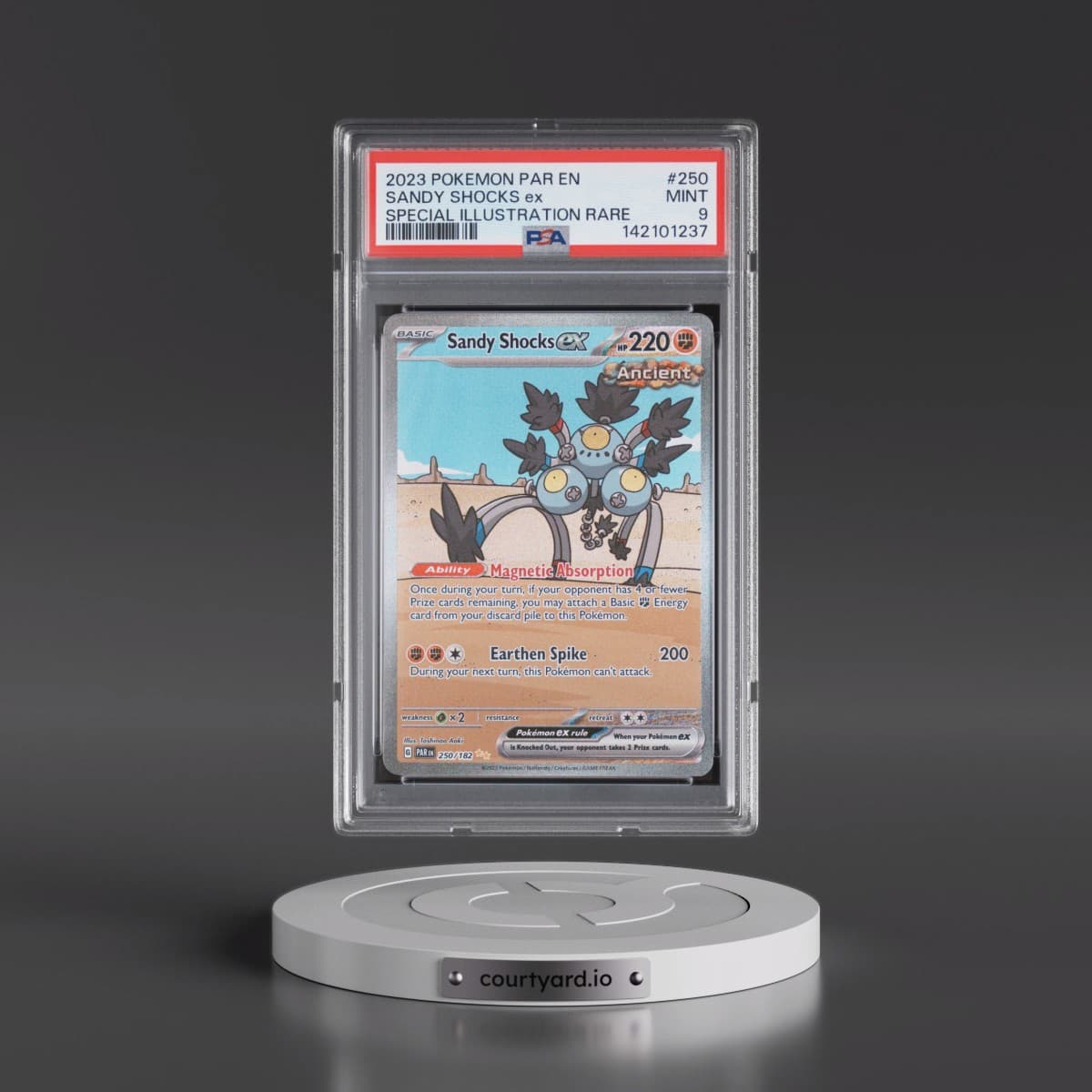 2023 Pokémon Par EN-Paradox Rift #250 Sandy Shocks EX - Holo Special Illustration Rare (PSA 9 MINT)