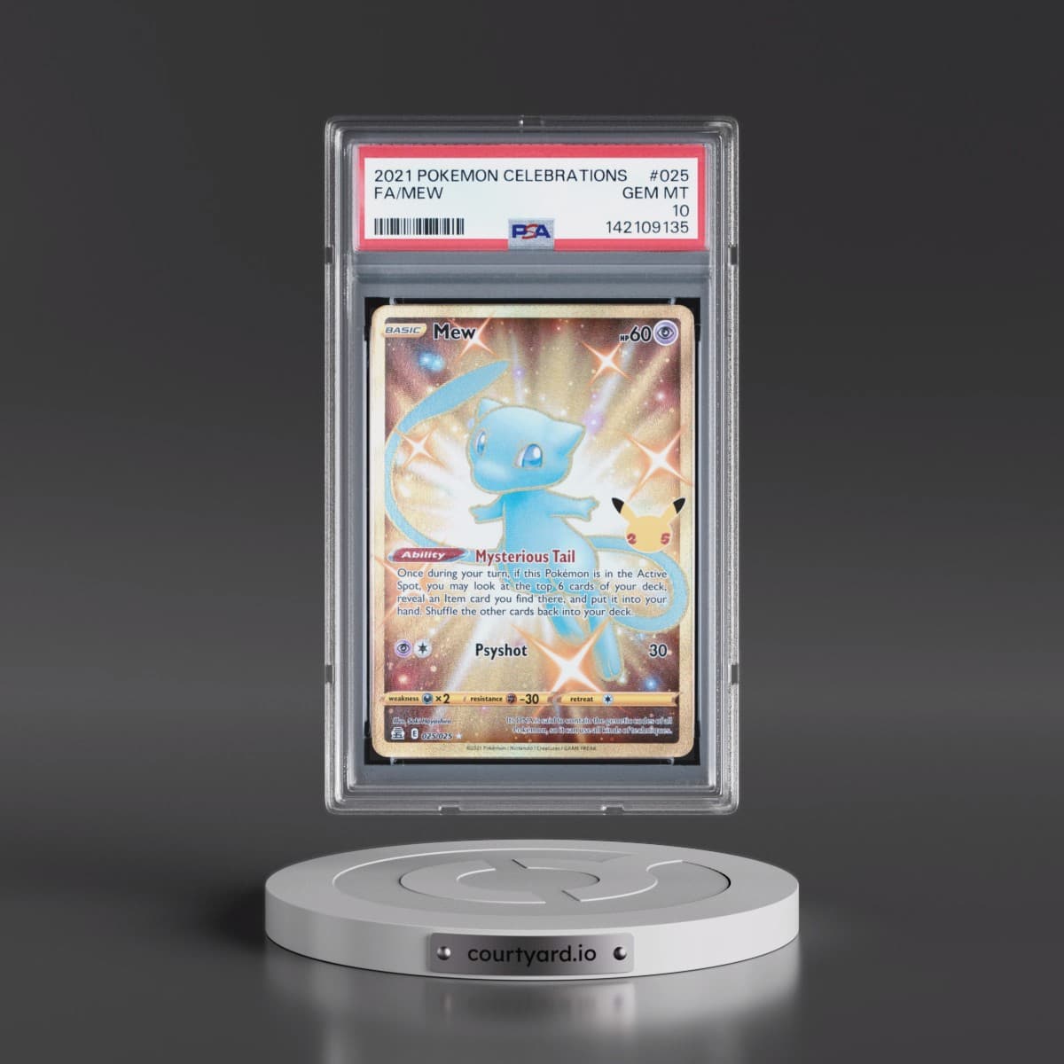 2021 Pokémon Celebrations #025 Mew - Full Art (PSA 10 GEM MINT)