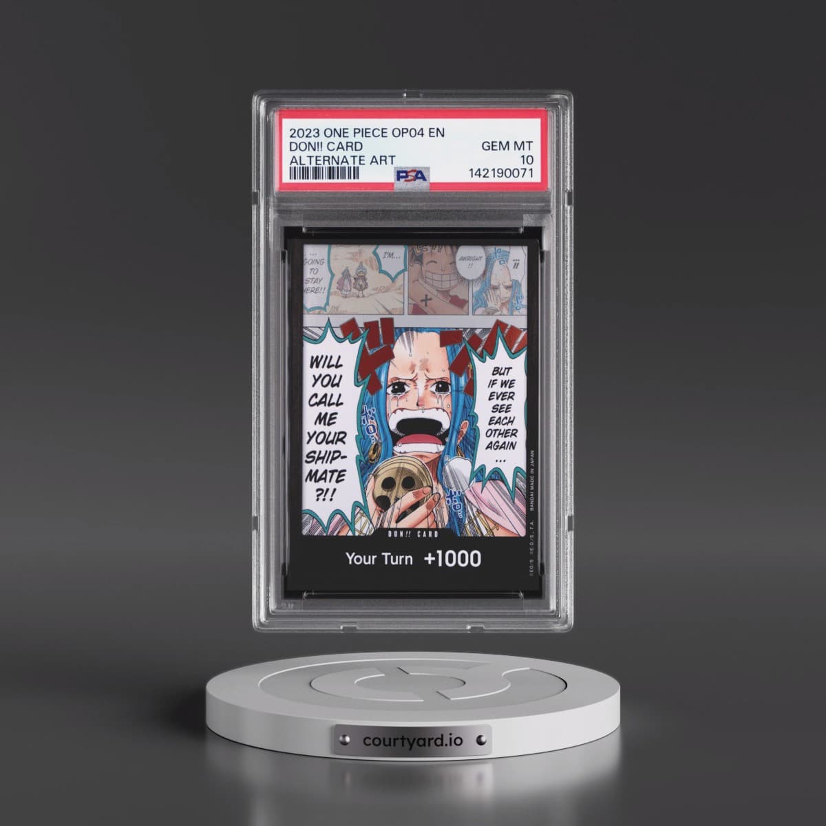 2023 One Piece OP04-Kingdoms of Intrigue Don!! Card - Alternate Art (PSA 10 GEM MINT)