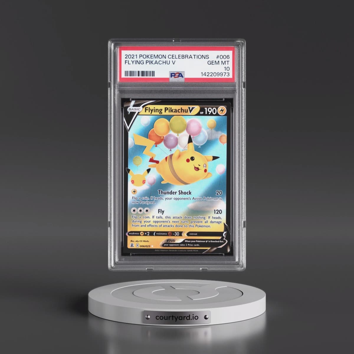 2021 Pokémon Celebrations #006 Flying Pikachu V - Holo (PSA 10 GEM MINT)