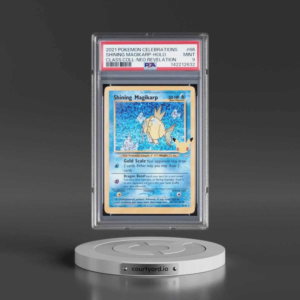 2021 Pokémon Celebrations Classic Collection #66 Shining Magikarp - Holo Holo (PSA 9 MINT)