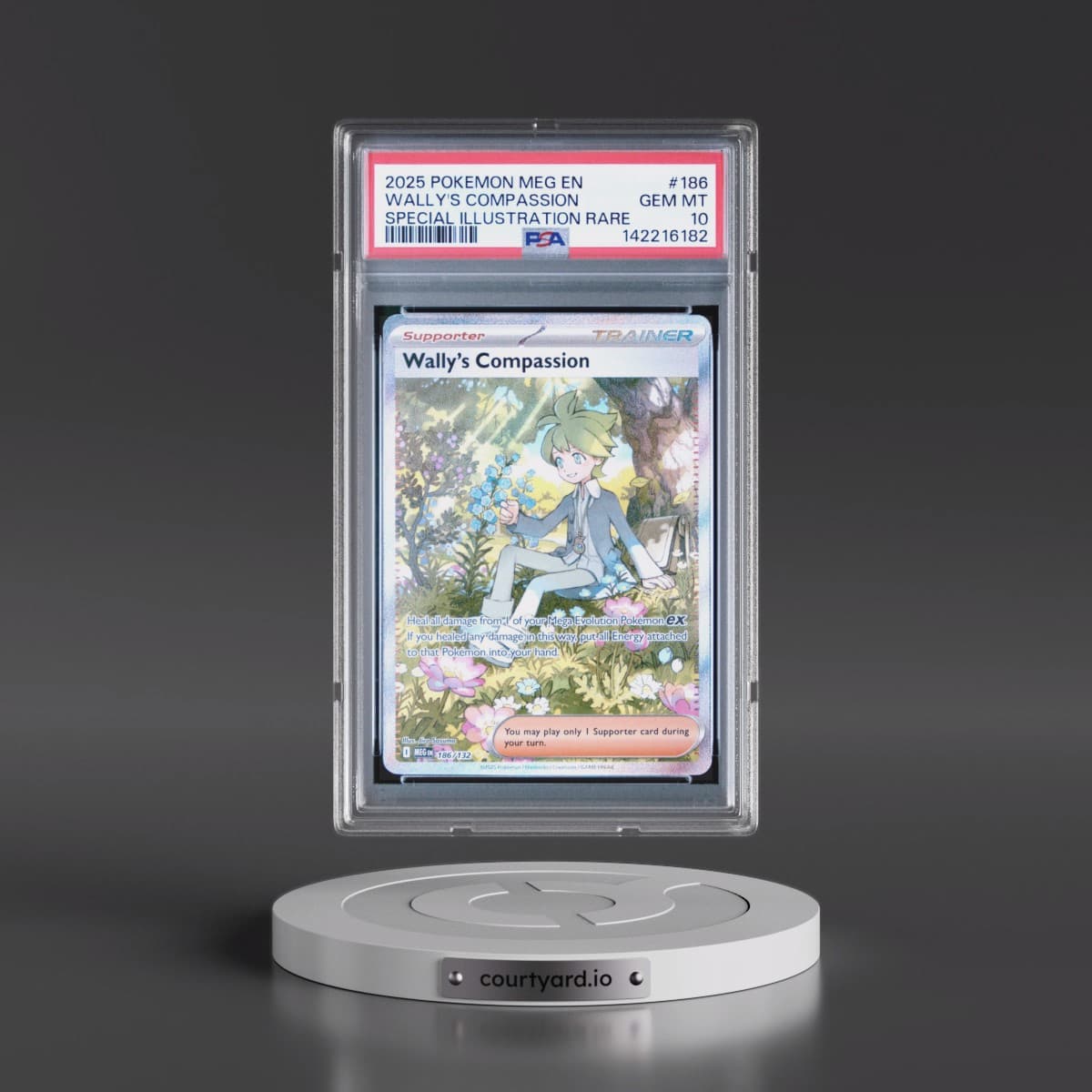 2025 Pokémon Meg EN-Mega Evolution #186 Wally's Compassion - Special Illustration Rare (PSA 10 GEM MINT)