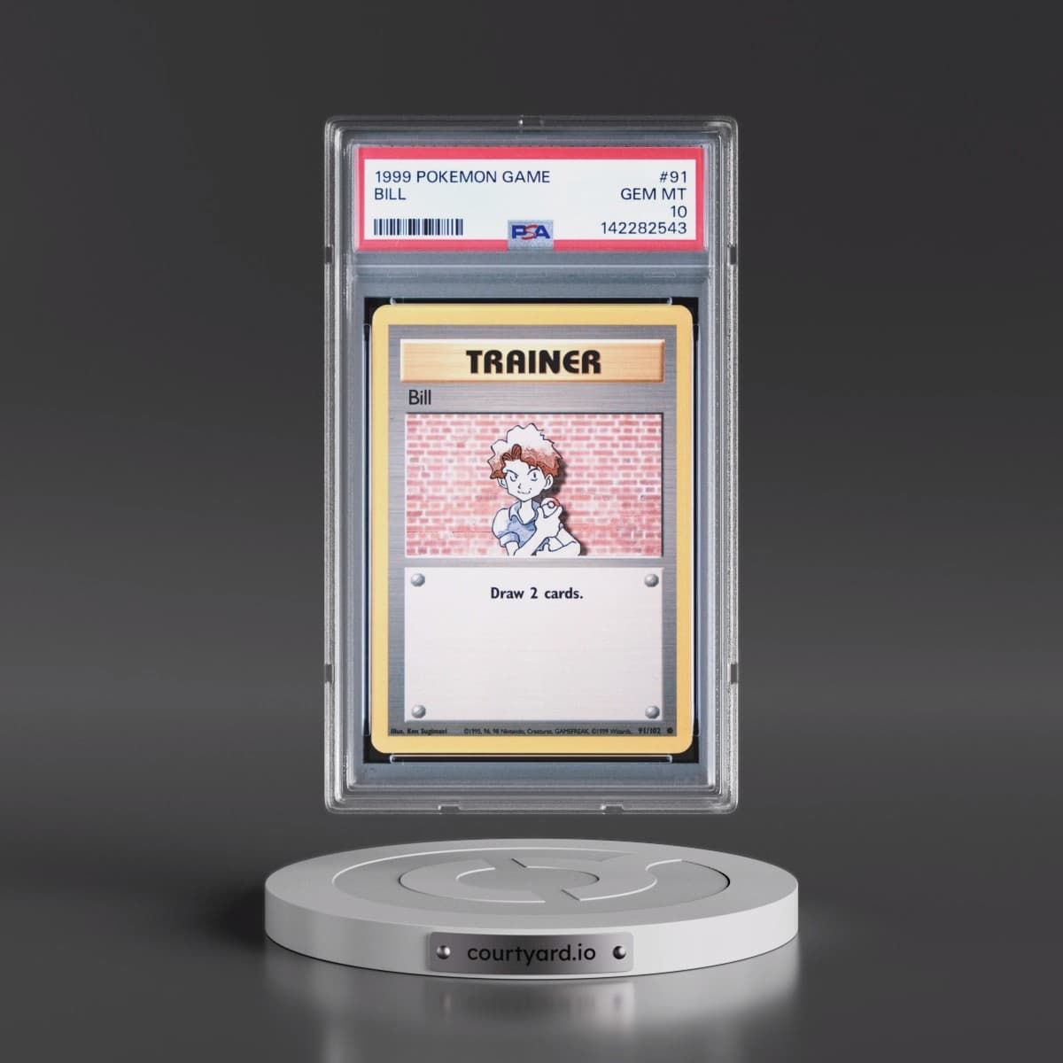 1999 Pokémon Game #91 Bill (PSA 10 GEM MINT)