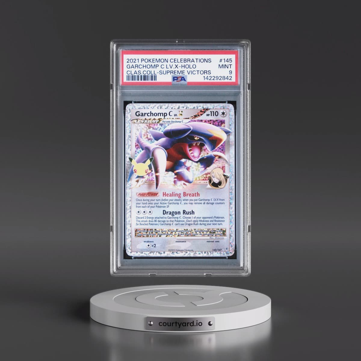 2021 Pokémon Celebrations Classic Collection #145 Garchomp C LV.X - Holo (PSA 9 MINT)