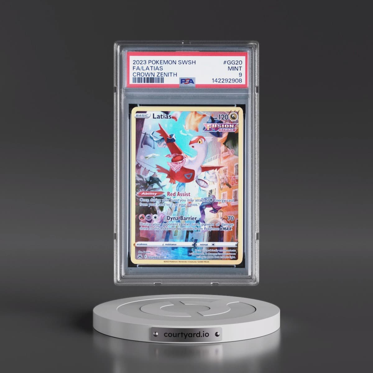 2023 Pokémon Sword and Shield Crown Zenith #GG20 Latias - Full Art (PSA 9 MINT)