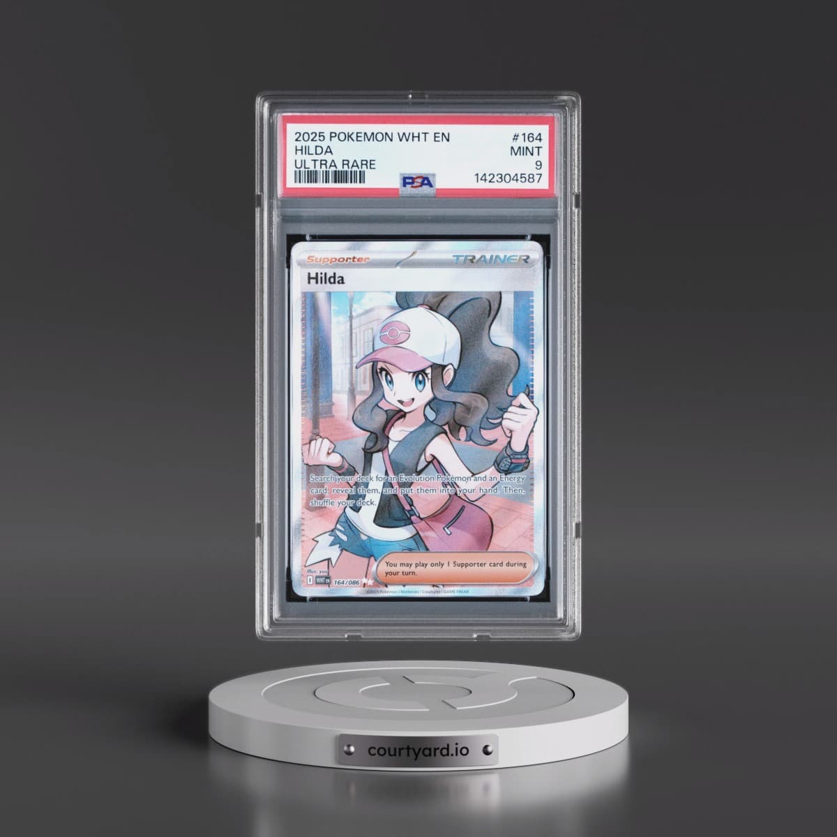 2025 Pokémon Wht EN-White Flare #164 Hilda - Ultra Rare (PSA 9 MINT)