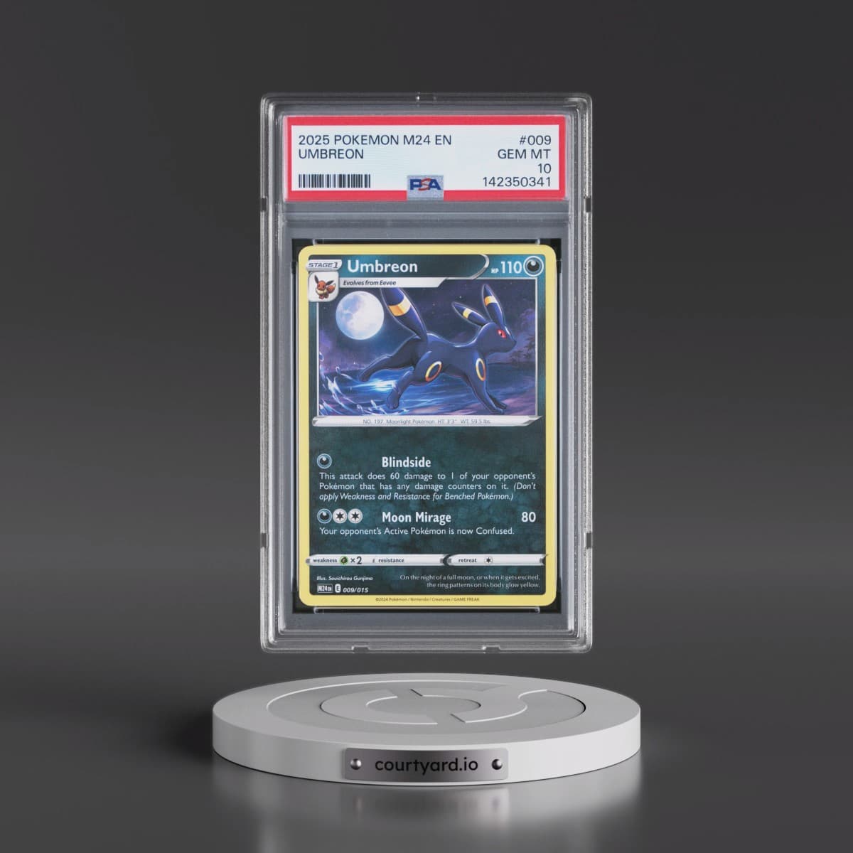 2025 Pokémon M24 EN-Mcdonald's Collection #009 Umbreon (PSA 10 GEM MINT)