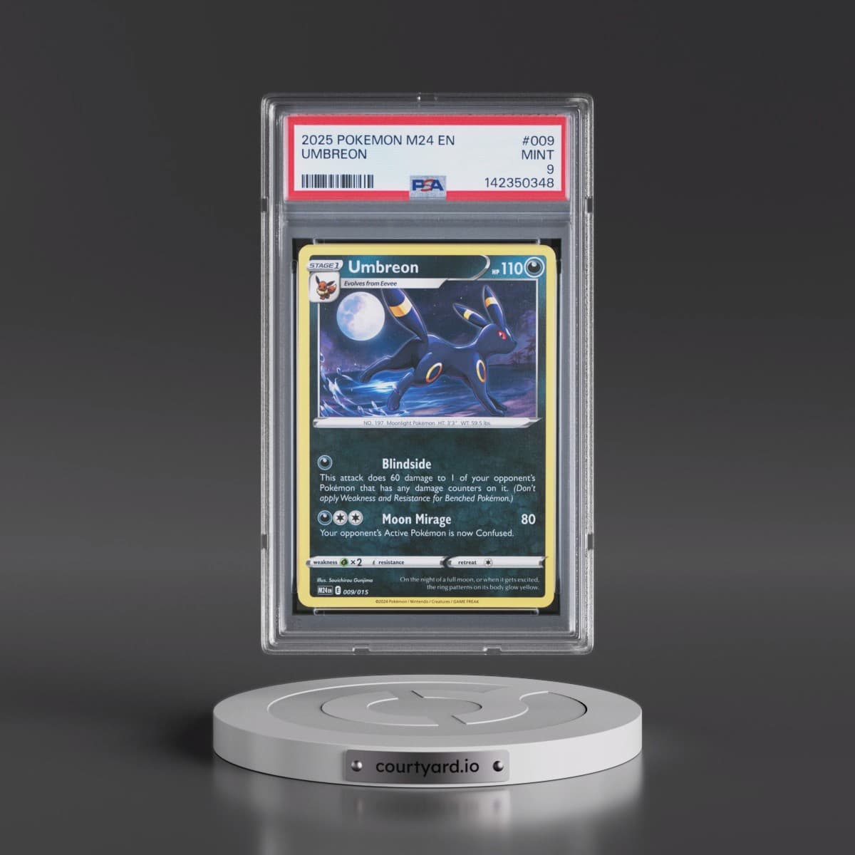 2025 Pokémon M24 EN-Mcdonald's Collection #009 Umbreon (PSA 9 MINT)