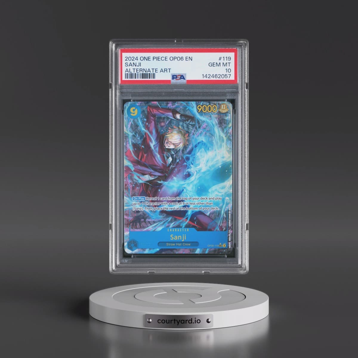 2024 One Piece OP06-Wings of the Captain #119 Sanji - Alternate Art (PSA 10 GEM MINT)