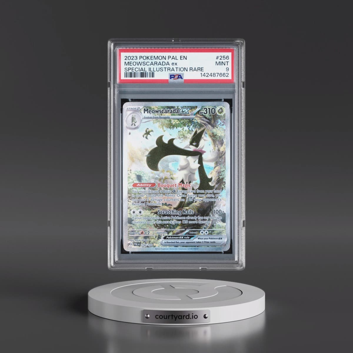 2023 Pokémon Pal EN-Paldea Evolved #256 Meowscarada EX - Holo Special Illustration Rare (PSA 9 MINT)