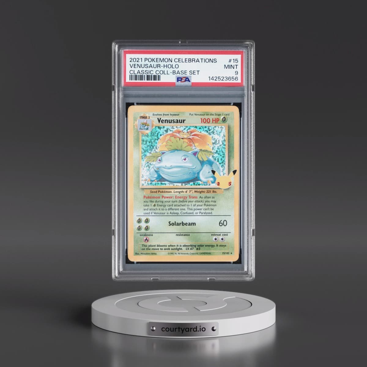 2021 Pokémon Celebrations Classic Collection #15 Venusaur - Holo (PSA 9 MINT)