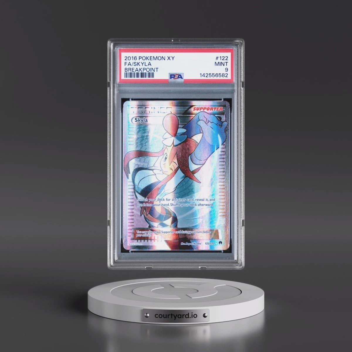 2016 Pokémon XY Breakpoint #122 Skyla - Full Art (PSA 9 MINT)