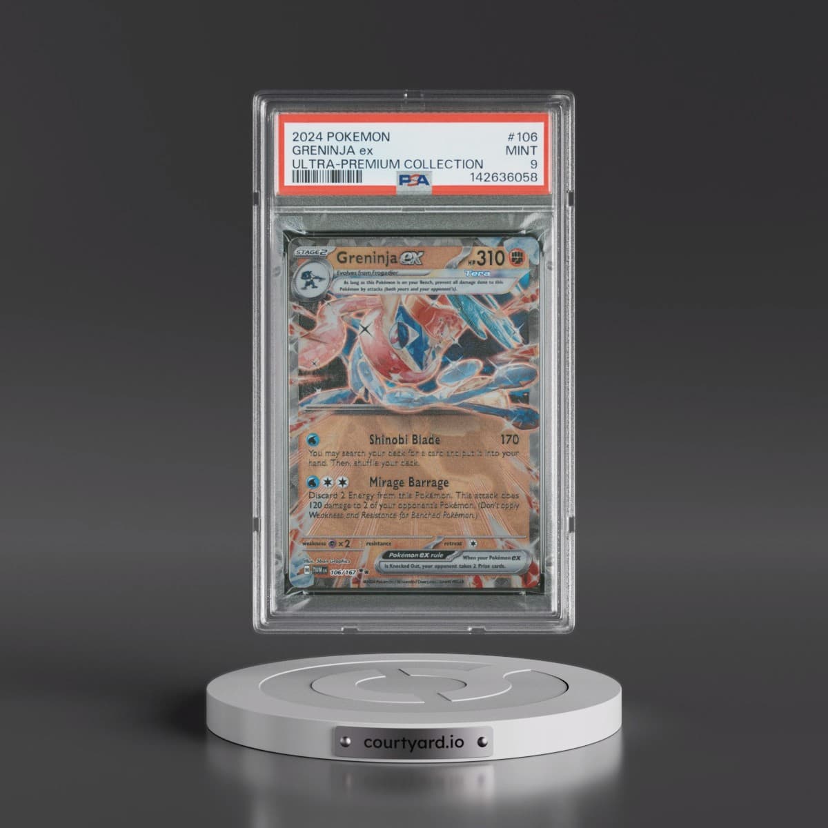 2024 Pokémon Greninja EX Ultra-Premium Collection #106 Greninja EX - Holo (PSA 9 MINT)
