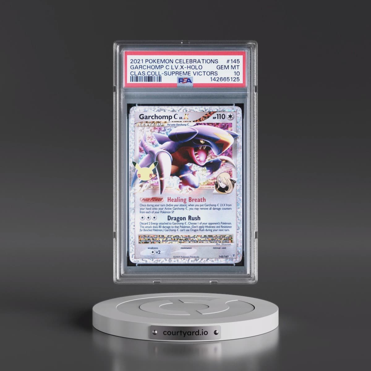 2021 Pokémon Celebrations Classic Collection #145 Garchomp C LV.X - Holo (PSA 10 GEM MINT)