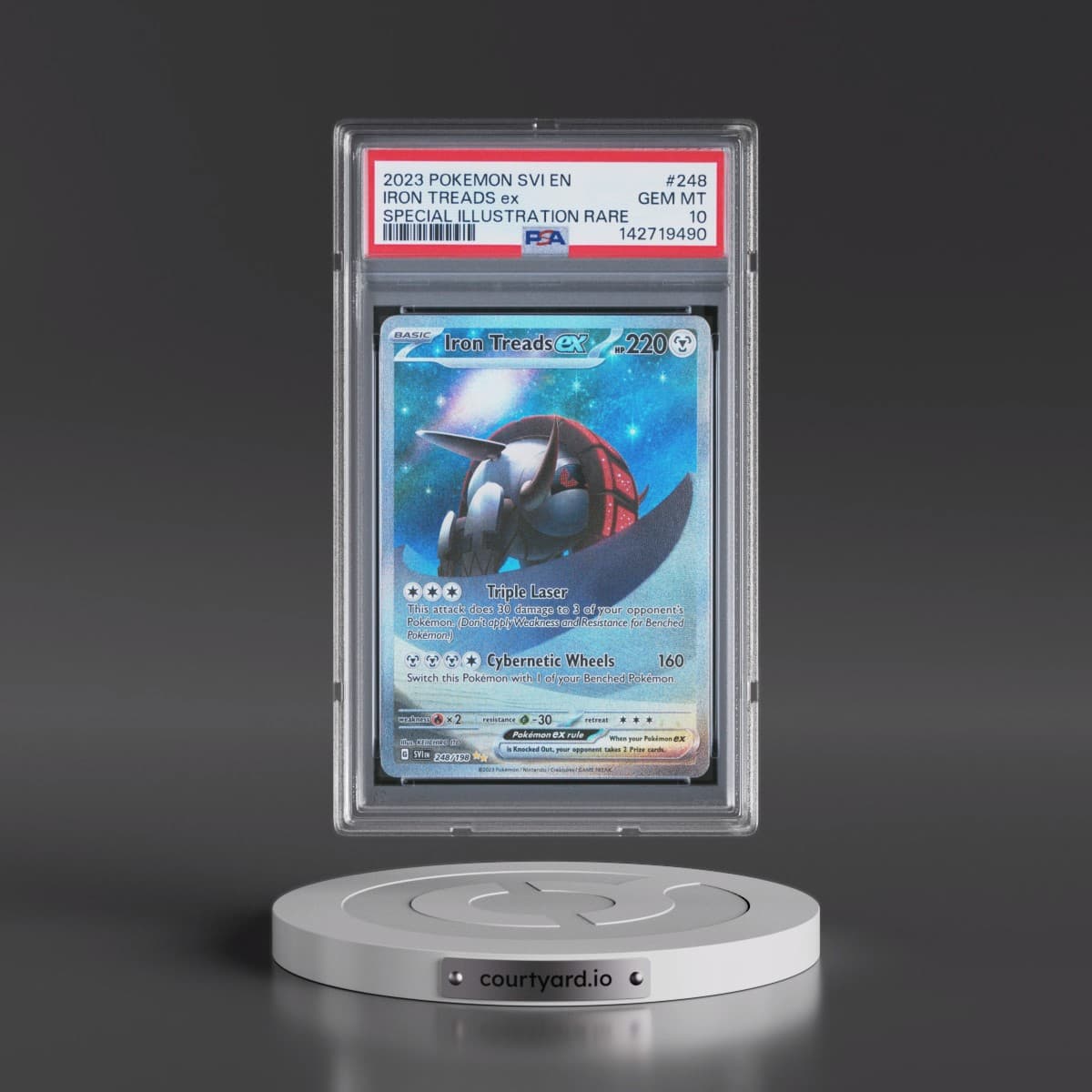 2023 Pokémon Svi EN-Scarlet & Violet #248 Iron Treads EX - Holo Special Illustration Rare (PSA 10 GEM MINT)