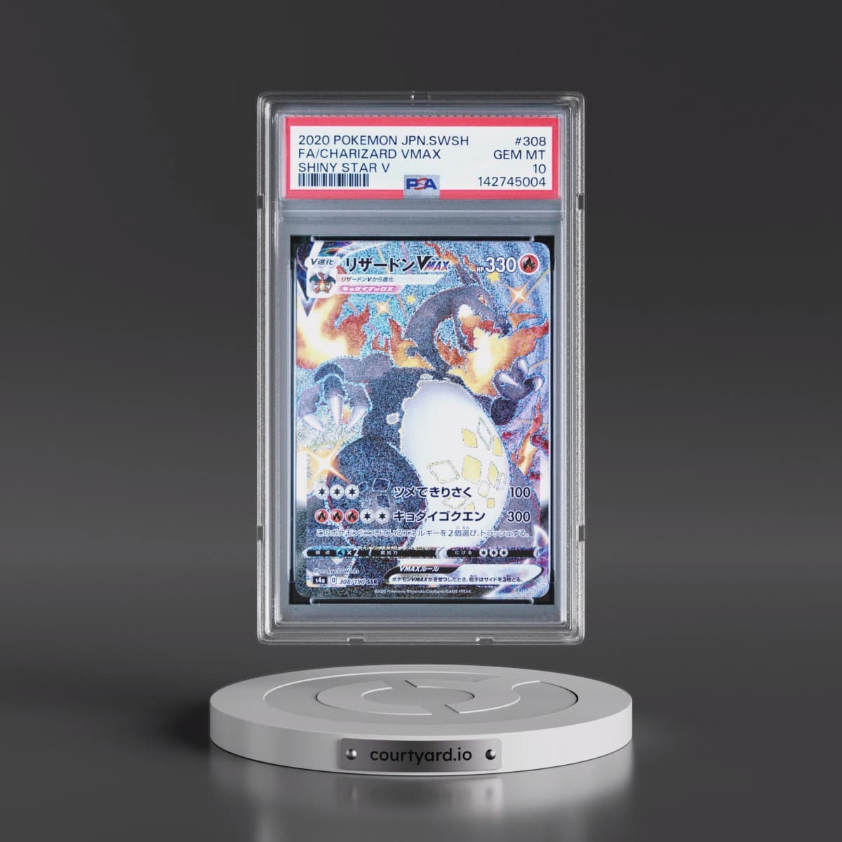 2020 Pokémon Sword & Shield Shiny Star V #308 Charizard Vmax - Full Art (PSA 10 GEM MINT)
