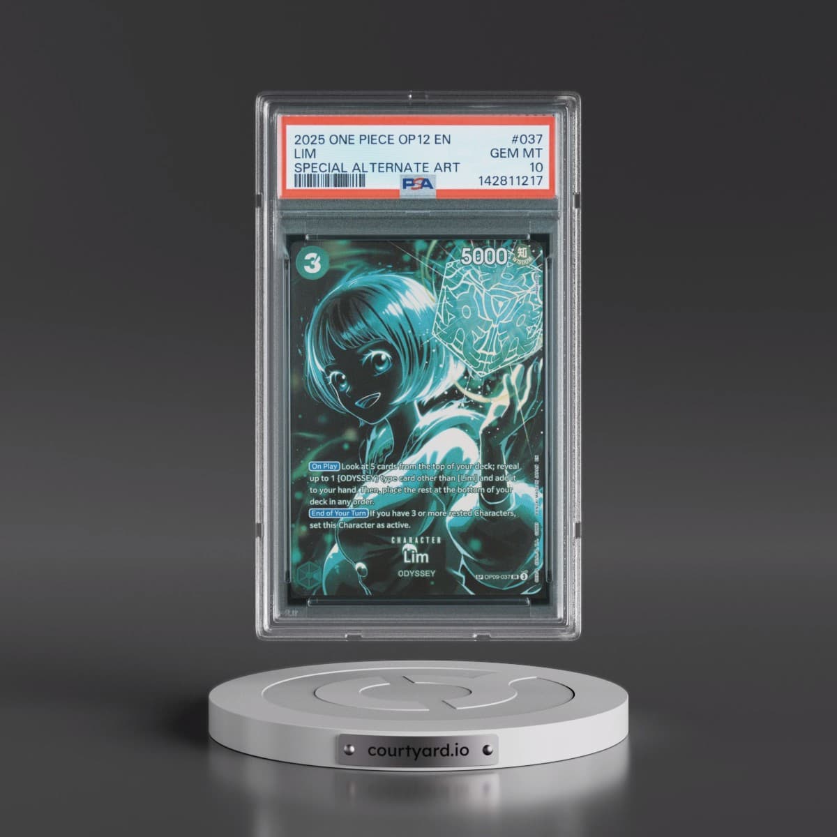 2025 One Piece OP12-Legacy of the Master #037 Lim - Special Alternate Art (PSA 10 GEM MINT)