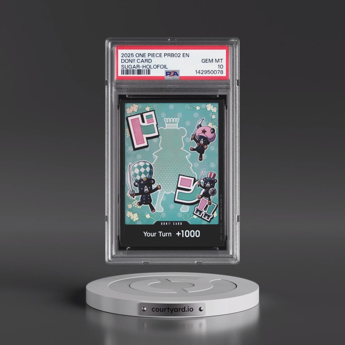 2025 One Piece PRB02-Premium Booster -One Piece Card the Best- Vol.2 Don!! Card - Sugar-Holofoil (PSA 10 GEM MINT)