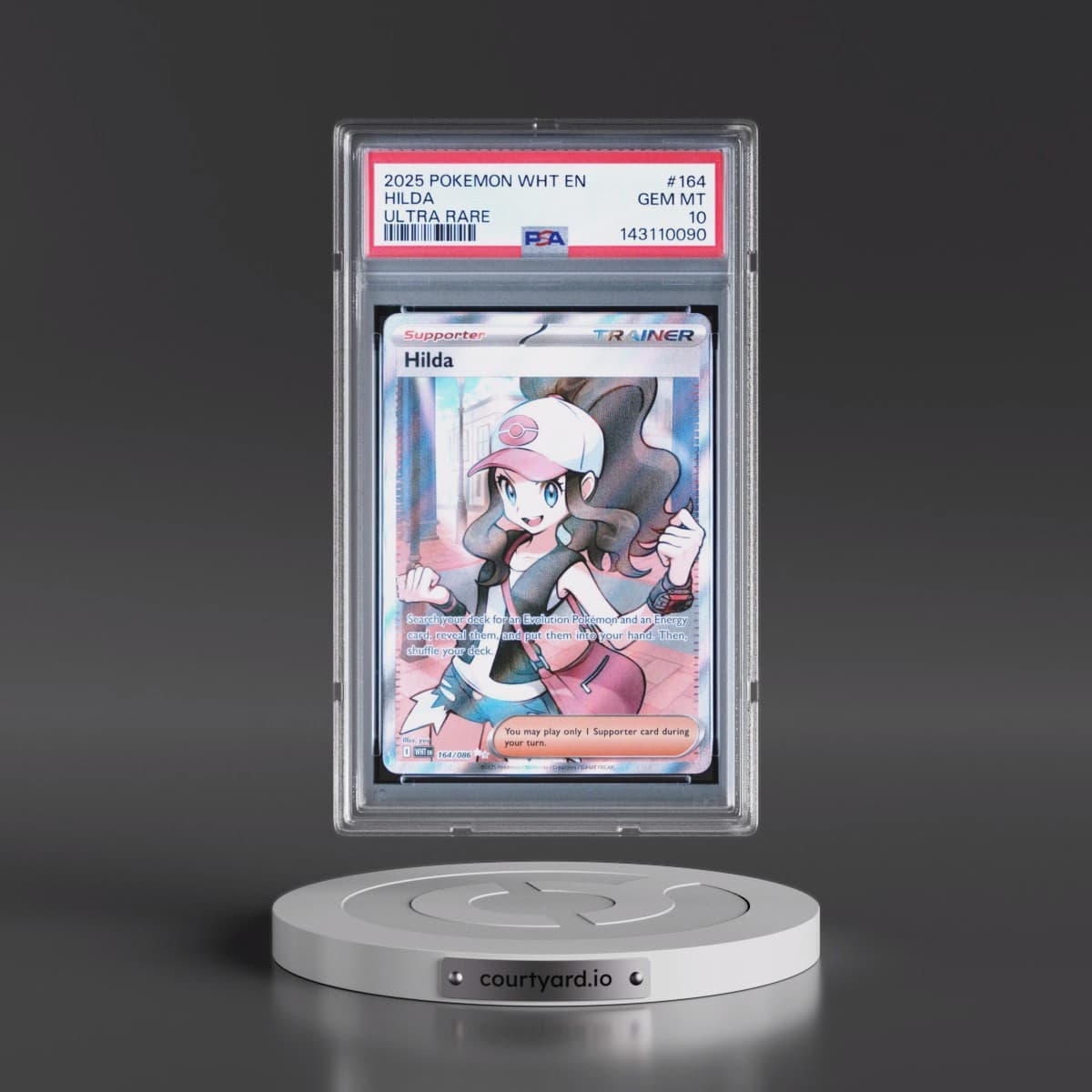 2025 Pokémon Wht EN-White Flare #164 Hilda - Ultra Rare (PSA 10 GEM MINT)