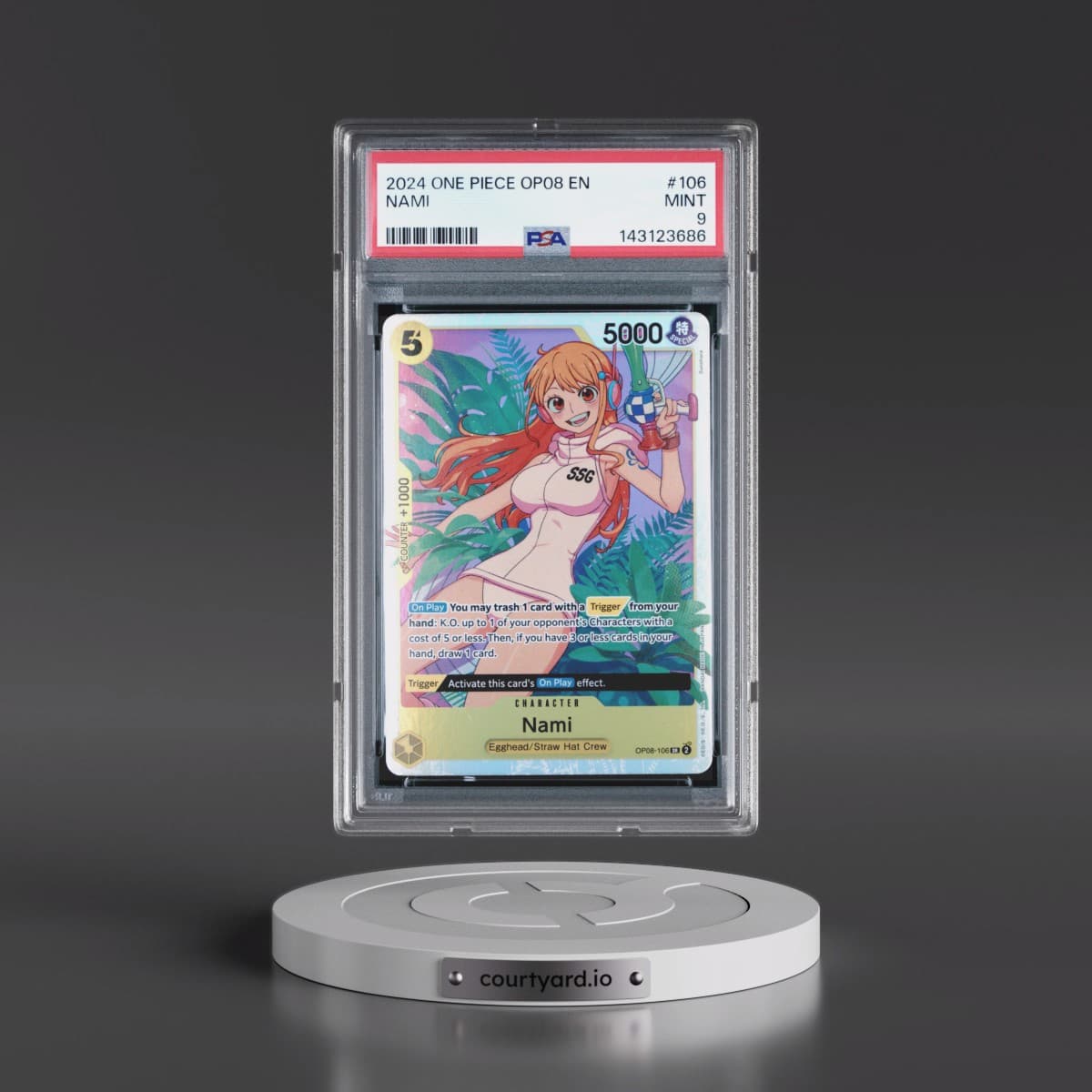 2024 One Piece OP08-Two Legends #106 Nami (PSA 9 MINT)
