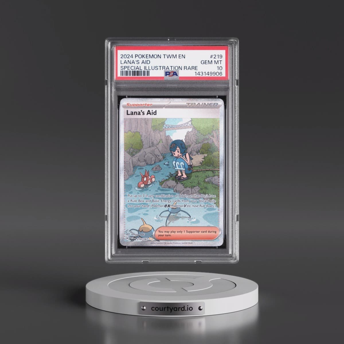 2024 Pokémon Twm EN-Twilight Masquerade #219 Lana's Aid - Special Illustration Rare (PSA 10 GEM MINT)