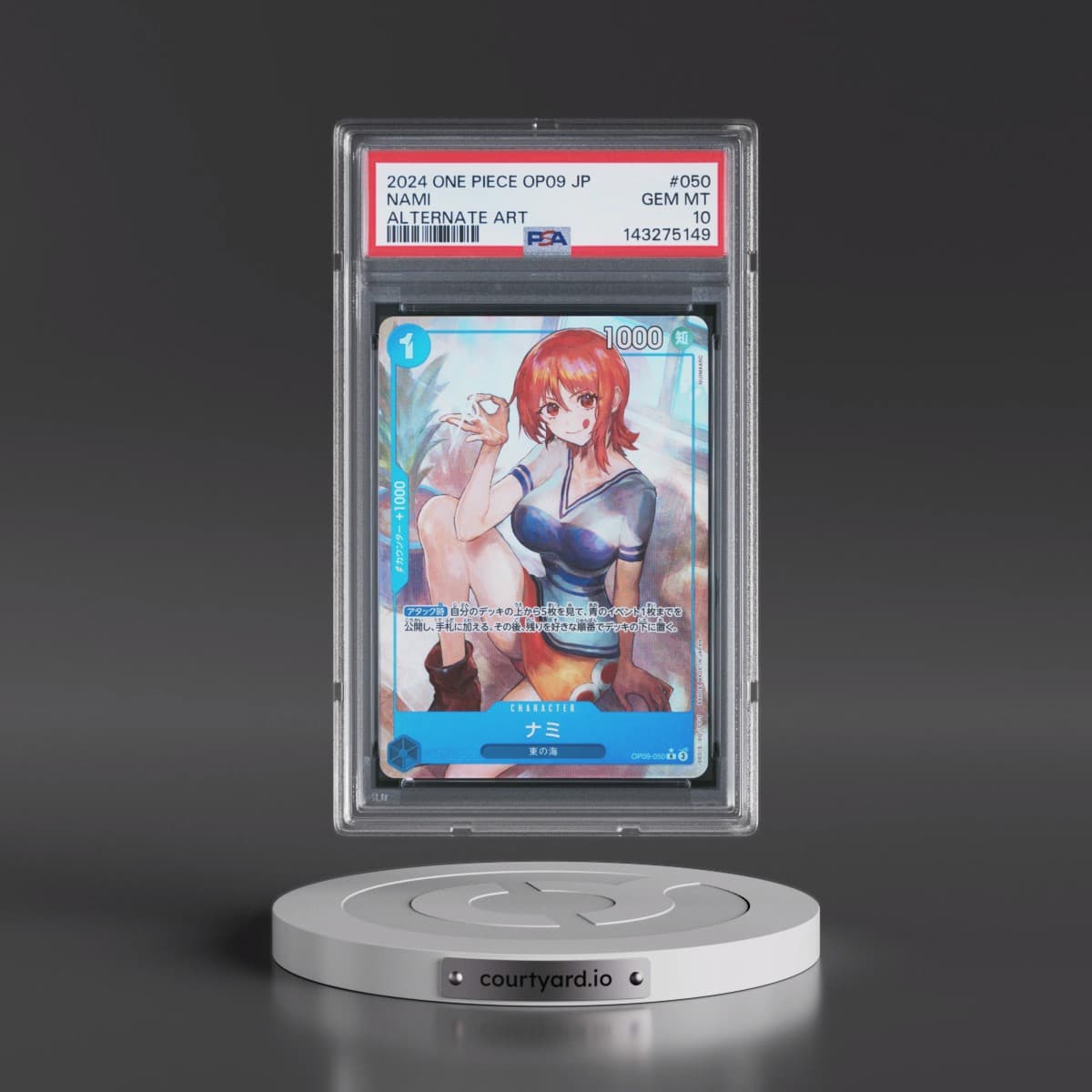 2024 One Piece Japanese OP09-Emperors in the New World #050 Nami - Alternate Art (PSA 10 GEM MINT)