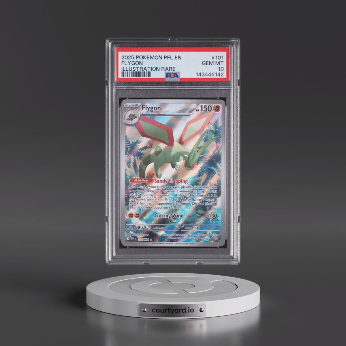 2025 Pokémon Pfl EN-Phantasmal Flames #101 Flygon - Illustration Rare (PSA 10 GEM MINT)