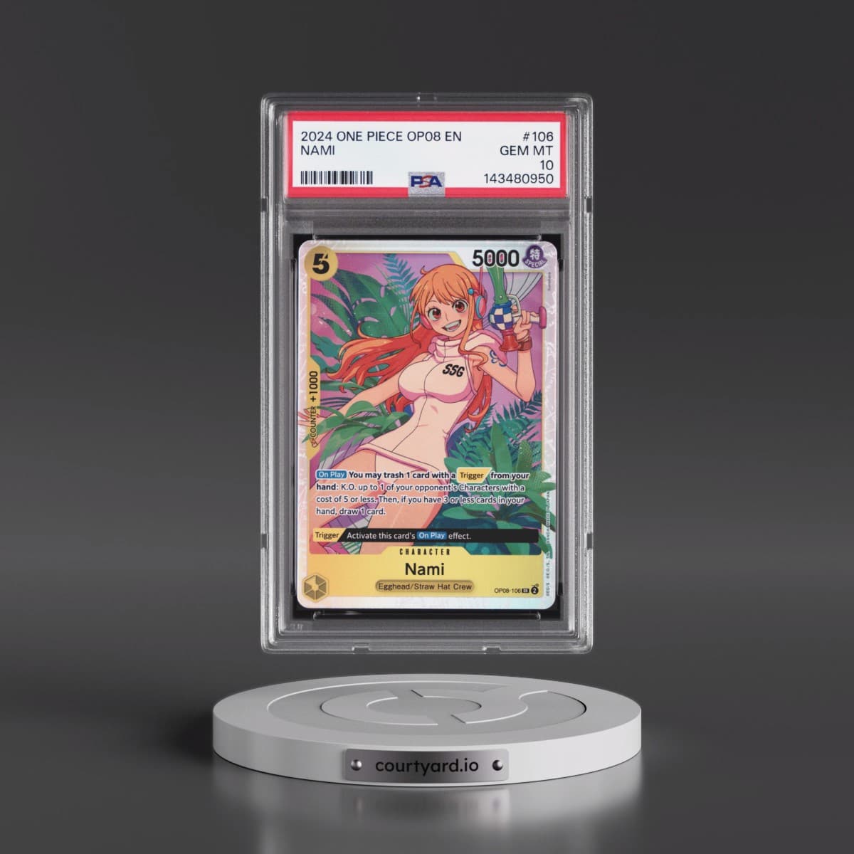2024 One Piece OP08-Two Legends #106 Nami (PSA 10 GEM MINT)