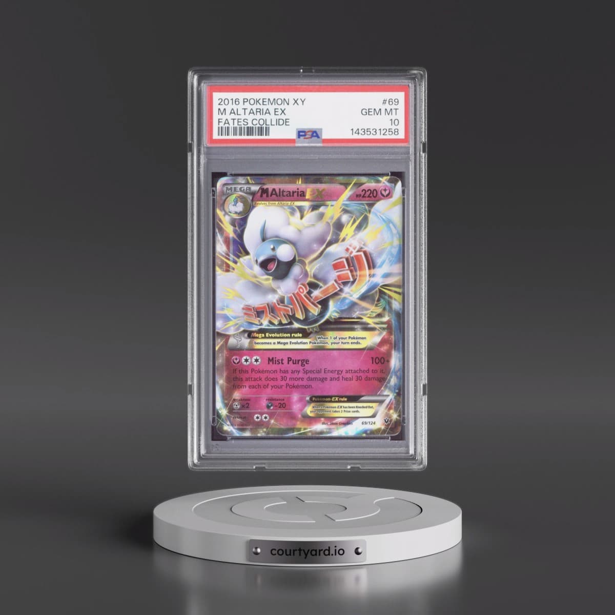 2016 Pokémon XY Fates Collide #69 M Altaria EX - Holo (PSA 10 GEM MINT)