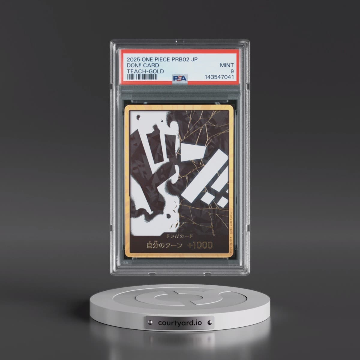 2025 One Piece Japanese PRB02-Premium Booster -One Piece Card the Best- Vol.2 Don!! Card - Marshall D. Teach-Gold (PSA 9 MINT)