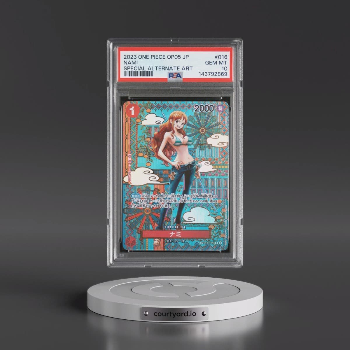 2023 One Piece Japanese OP05-Awakening of the New Era #016 Nami - Special Alternate Art (PSA 10 GEM MINT)