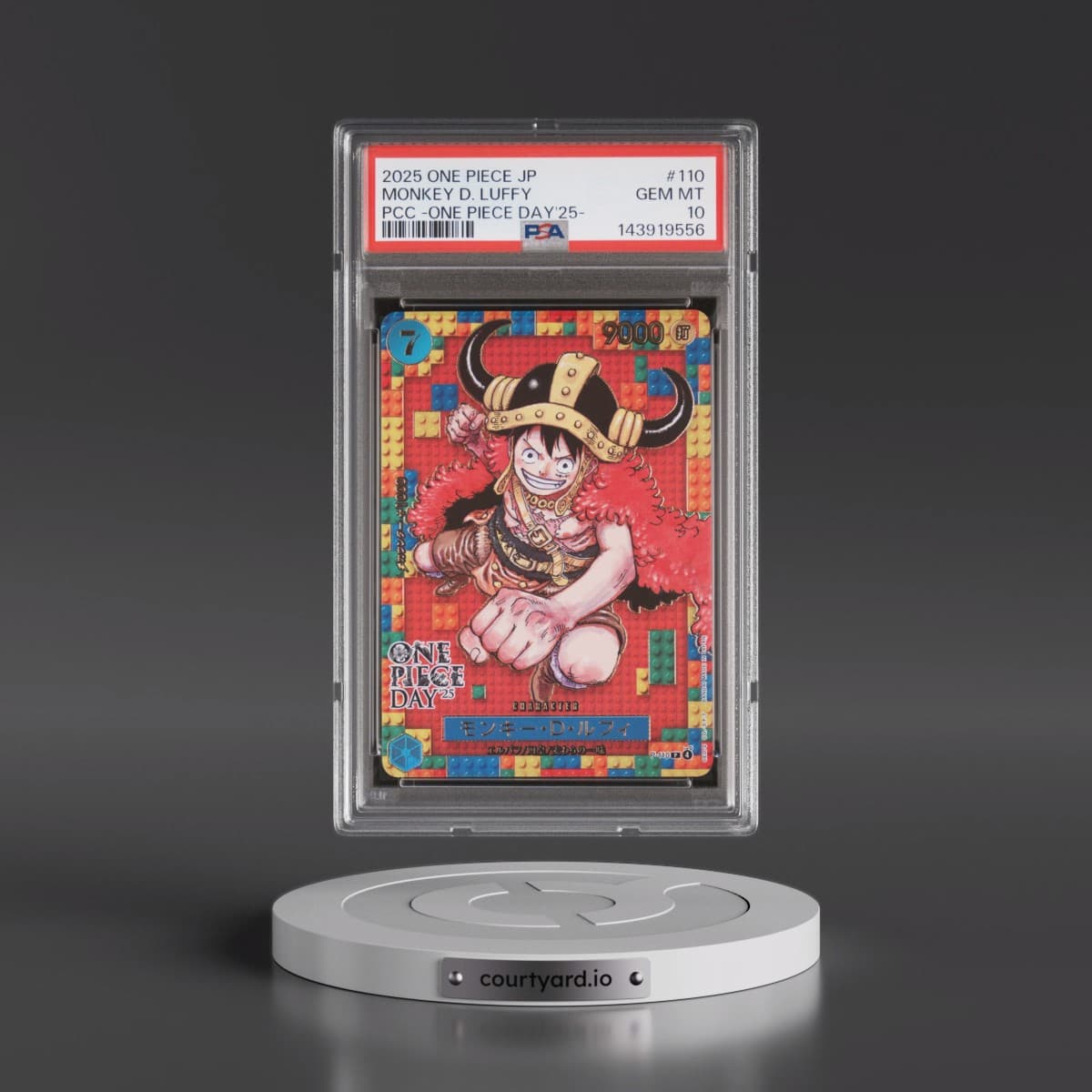 2025 One Piece Japanese Premium Card Collection -One Piece Day'25 #110 Monkey D. Luffy (PSA 10 GEM MINT)