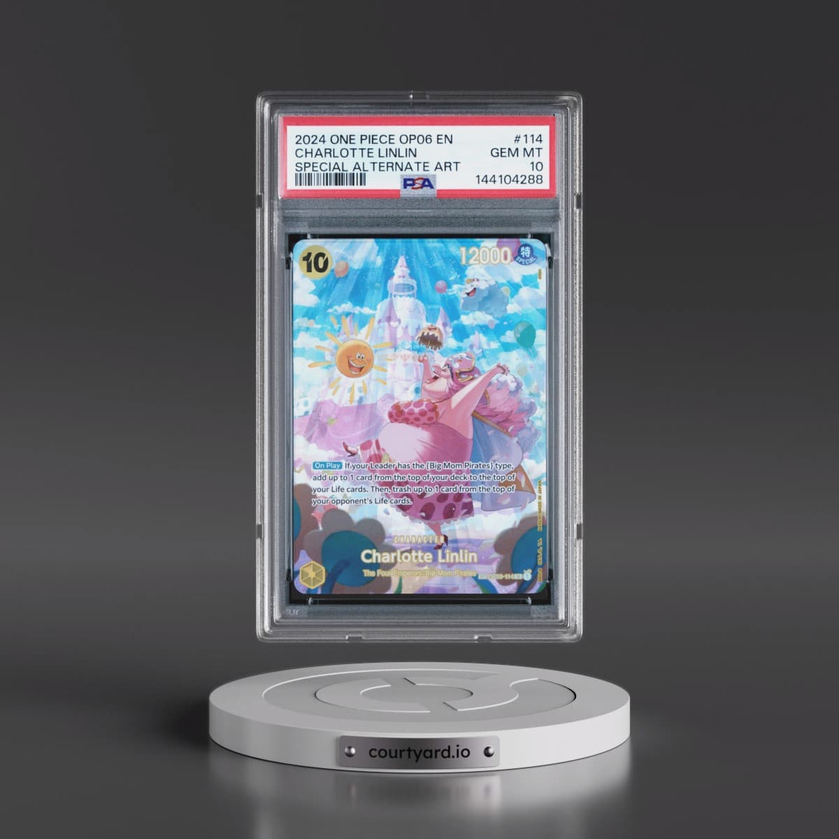 2024 One Piece OP06-Wings of the Captain #114 Charlotte Linlin - Special Alternate Art (PSA 10 GEM MINT)