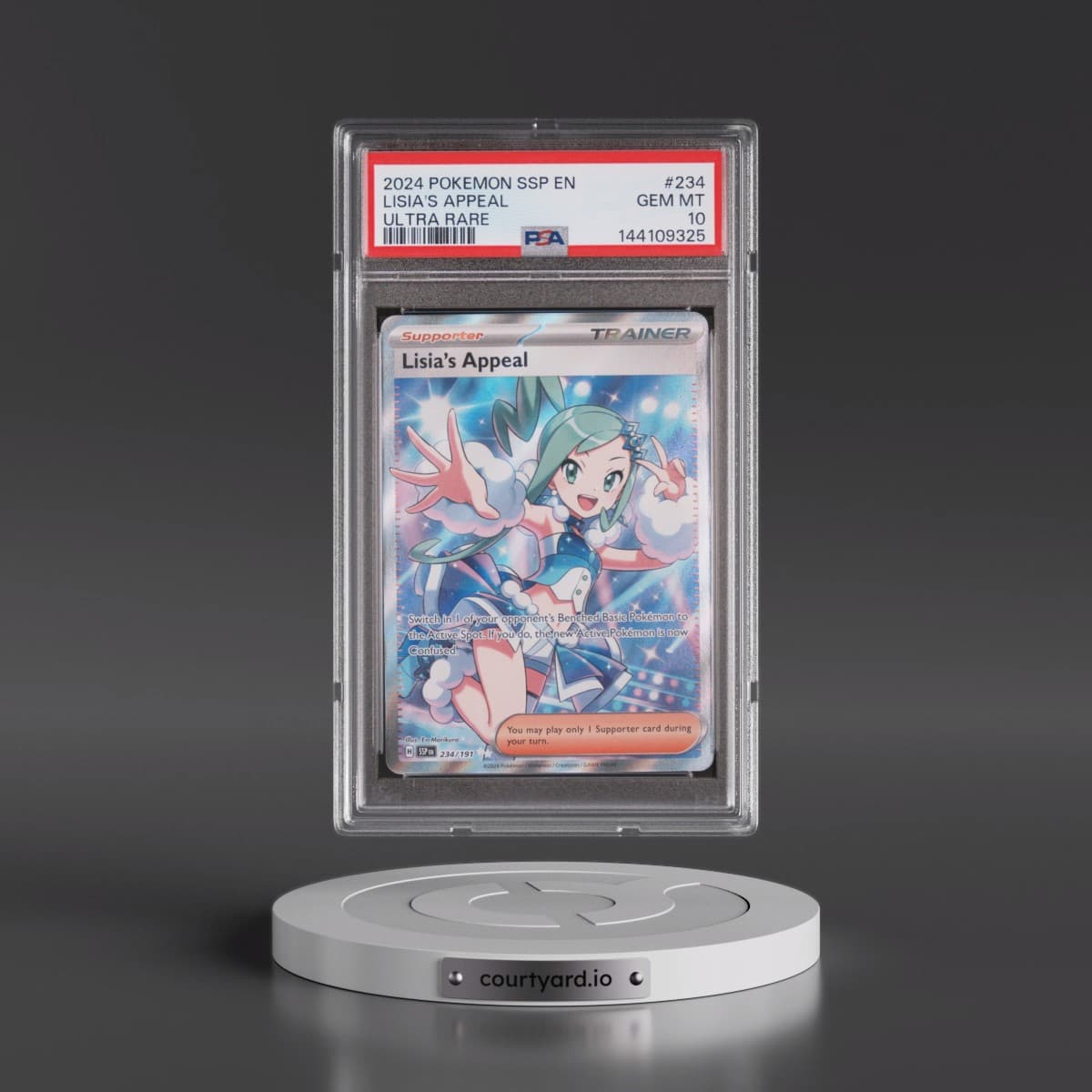 2024 Pokémon Ssp EN-Surging Sparks #234 Lisia's Appeal - Ultra Rare (PSA 10 GEM MINT)