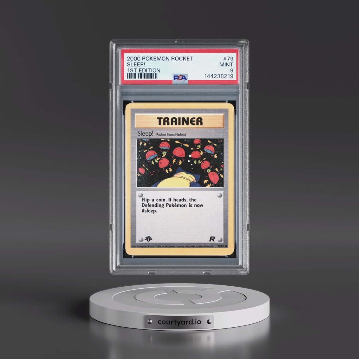 2000 Pokémon Rocket #79 Sleep! - 1st Edition (PSA 9 MINT)