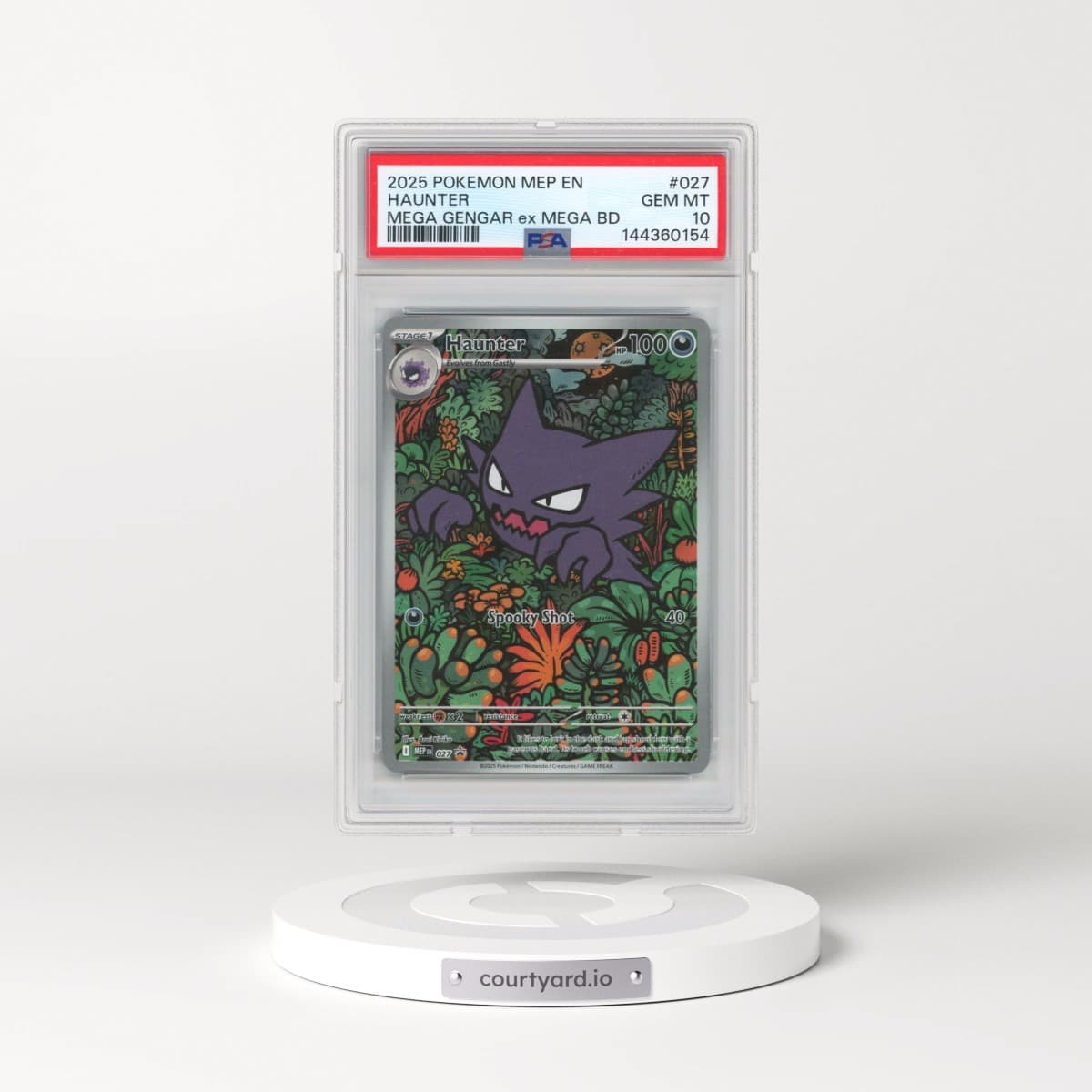 2025 Pokémon Mep EN-Me Black Star Promo #027 Haunter - Mega Gengar EX Mega Battle Deck (PSA 10 GEM MINT)