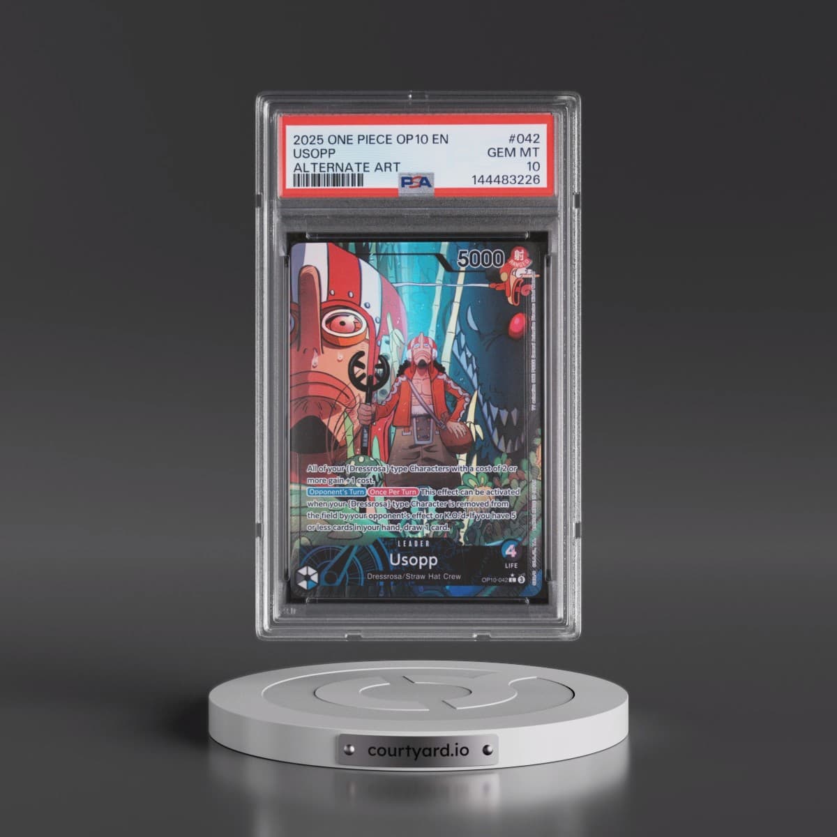 2025 One Piece OP10-Royal Blood #042 Usopp - Alternate Art (PSA 10 GEM MINT)