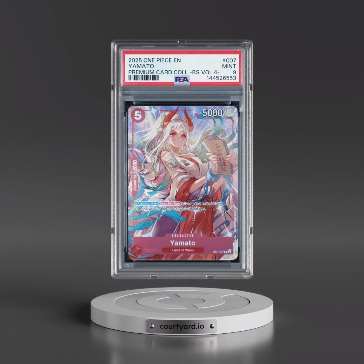 2025 One Piece Premium Card Collection -Best Selection Vol.4 #007 Yamato (PSA 9 MINT)
