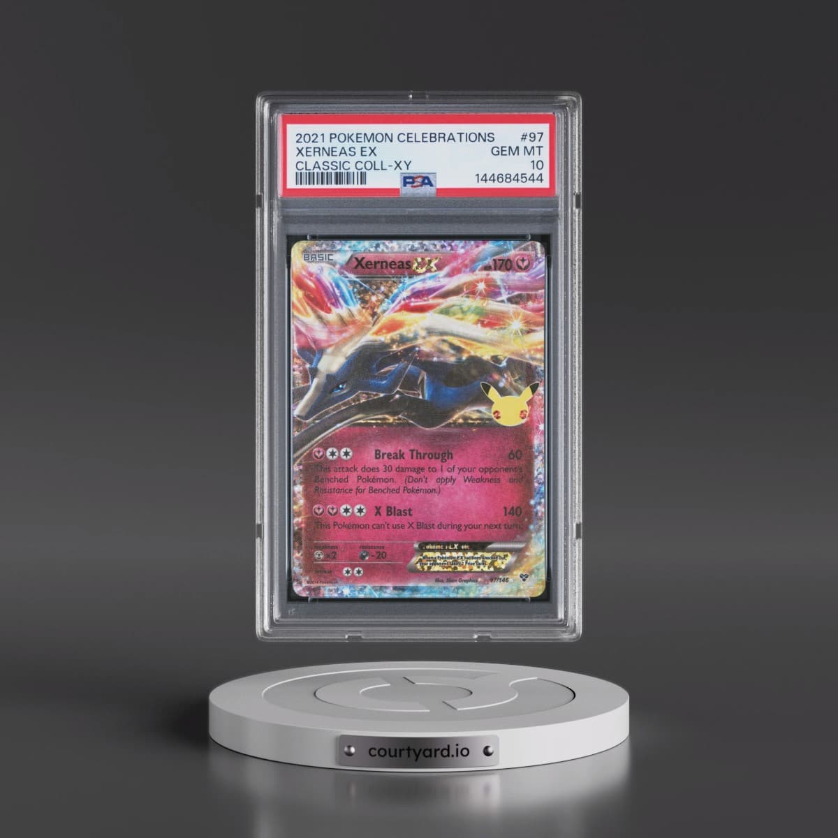 2021 Pokémon Celebrations Classic Collection #97 Xerneas EX - Holo (PSA 10 GEM MINT)