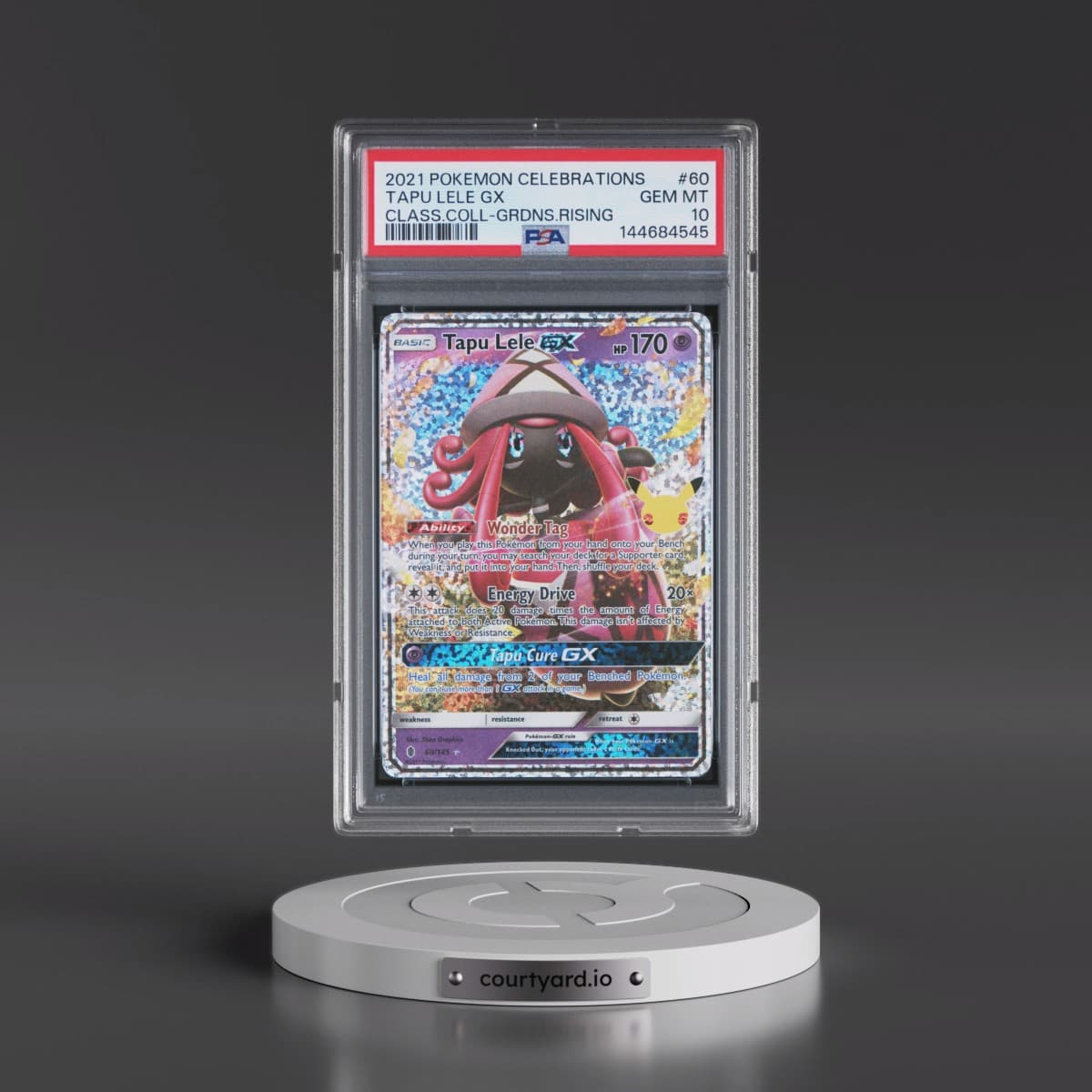 2021 Pokémon Celebrations Classic Collection #60 Tapu Lele GX - Holo (PSA 10 GEM MINT)