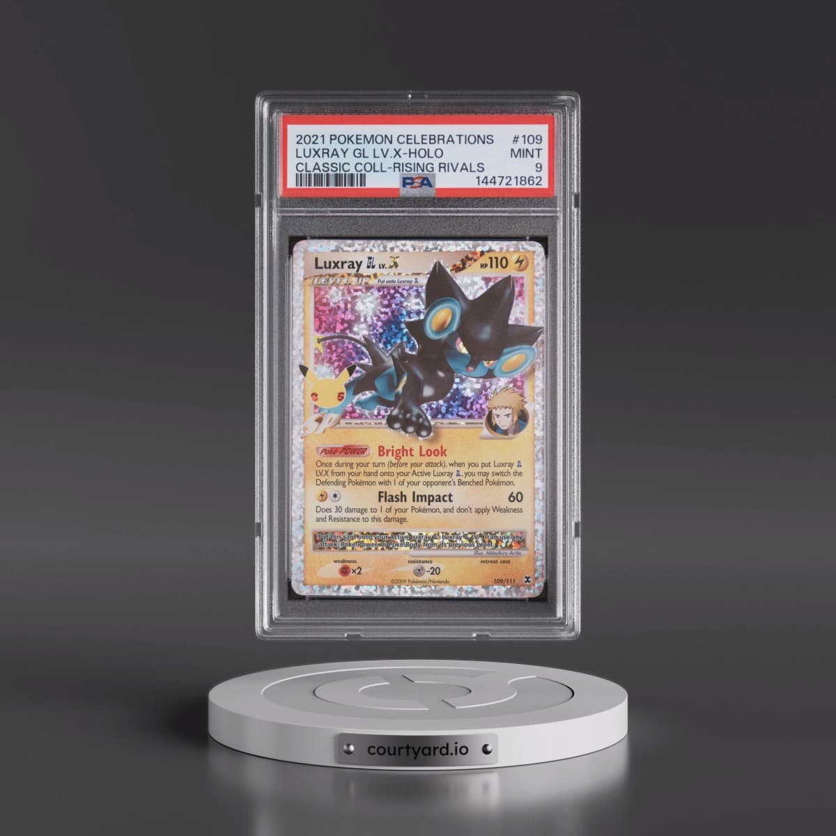 2021 Pokémon Celebrations Classic Collection #109 Luxray GL LV.X - Holo (PSA 9 MINT)
