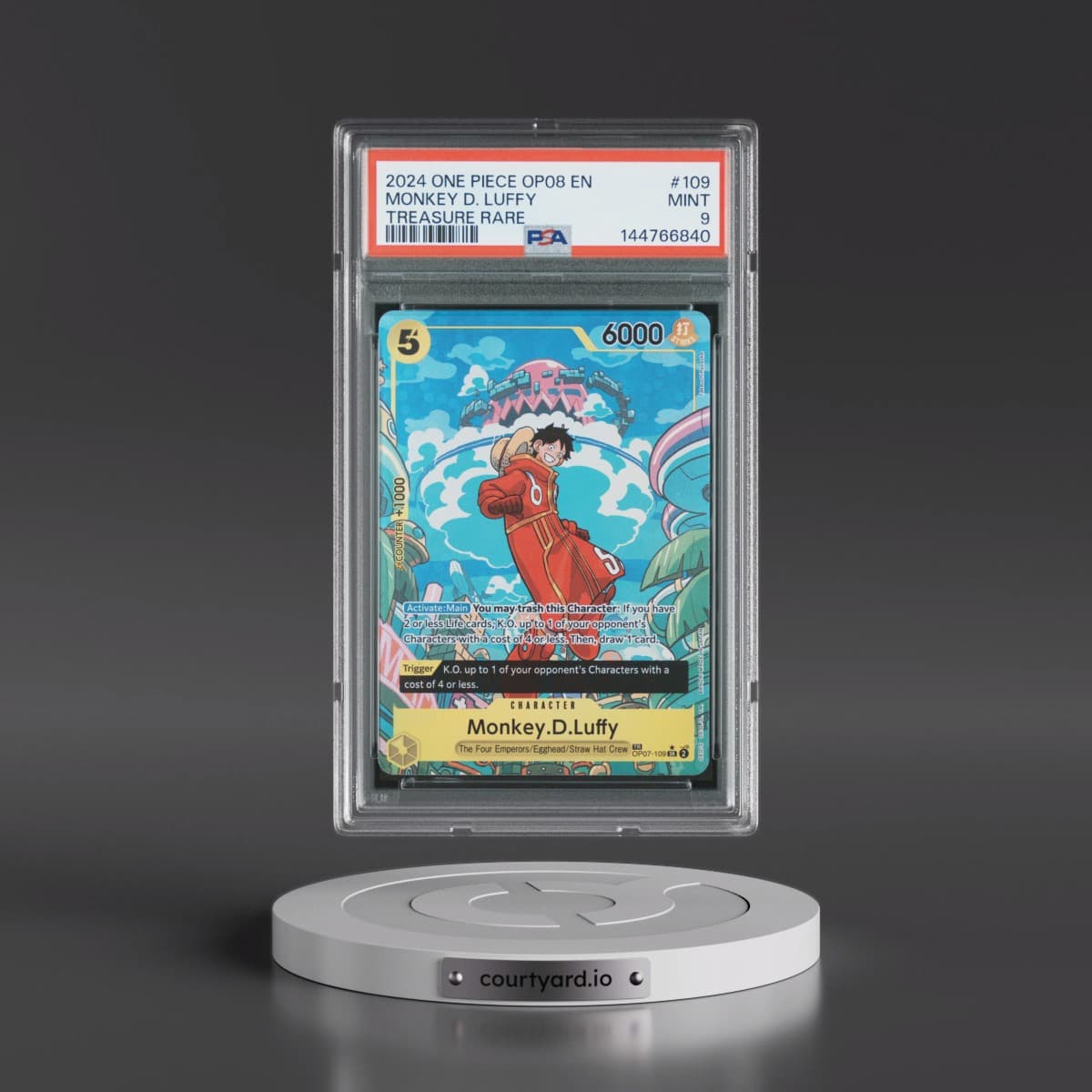 2024 One Piece Two Legends #109 Monkey D. Luffy - Treasure Rare (PSA 9 MINT)