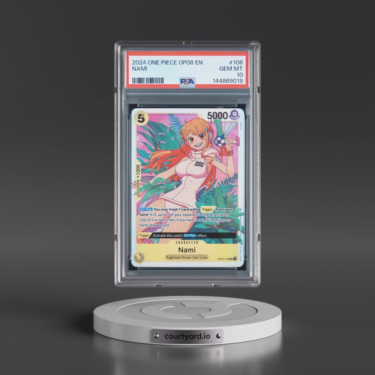 2024 One Piece OP08-Two Legends #106 Nami (PSA 10 GEM MINT)