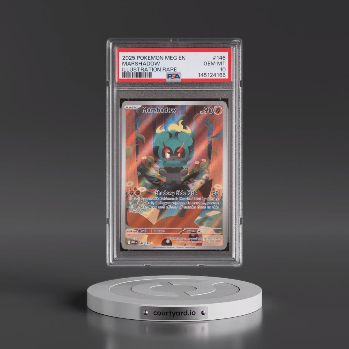 2025 Pokémon Meg EN-Mega Evolution #146 Marshadow - Illustration Rare (PSA 10 GEM MINT)