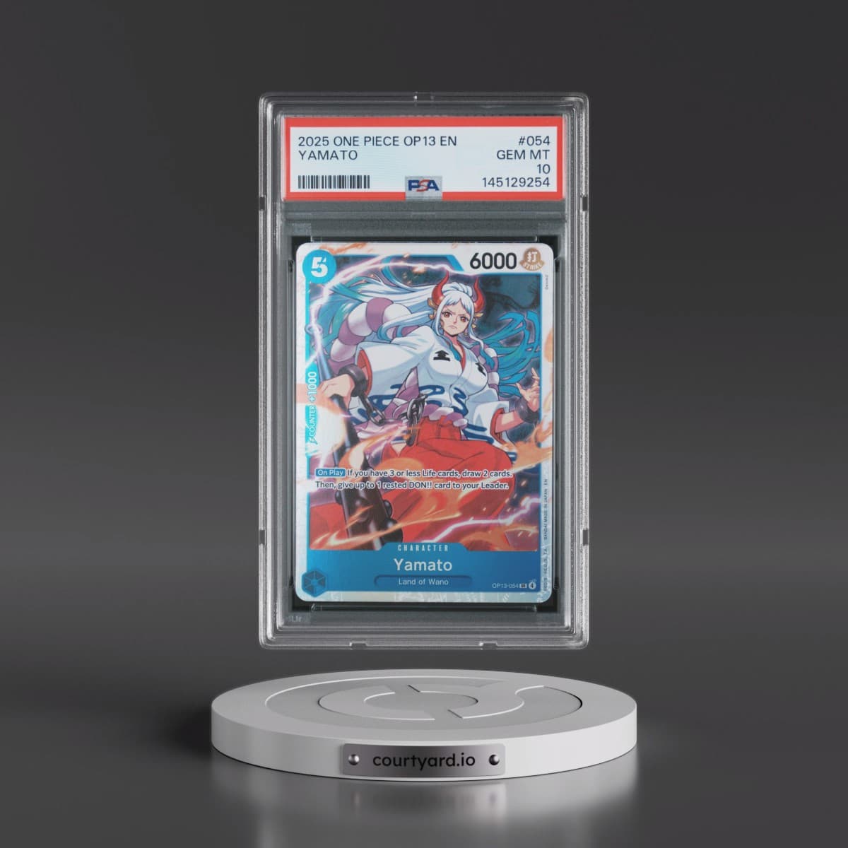 2025 One Piece OP13-Carrying on His Will #054 Yamato (PSA 10 GEM MINT)