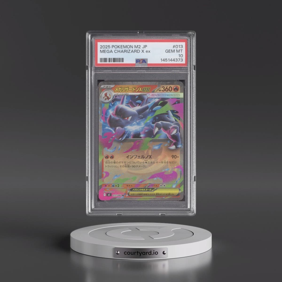 2025 Pokémon M2-Inferno X #013 Mega Charizard X EX - Holo (PSA 10 GEM MINT)