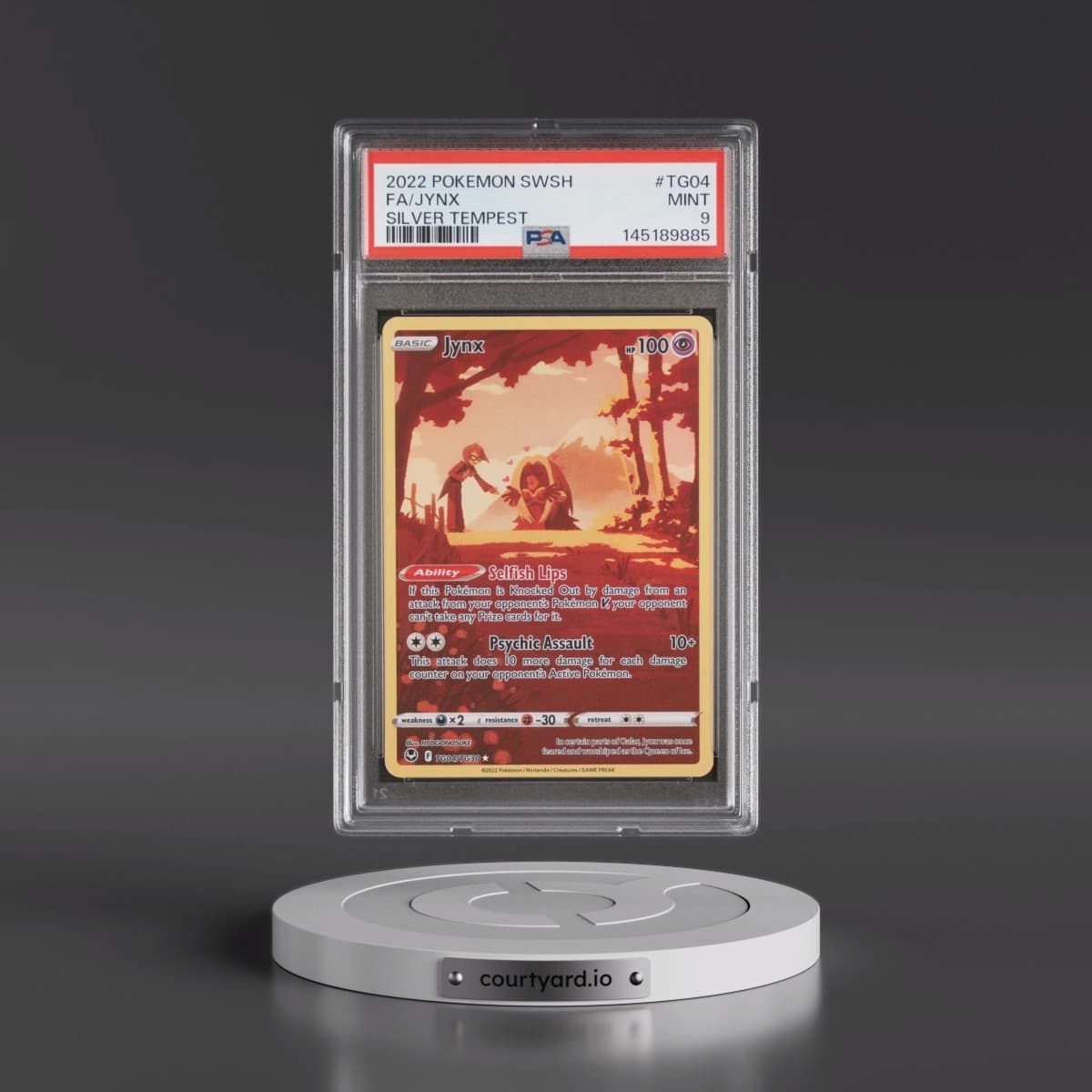 2022 Pokémon Sword & Shield Silver Tempest #TG04 Jynx - Full Art (PSA 9 MINT)