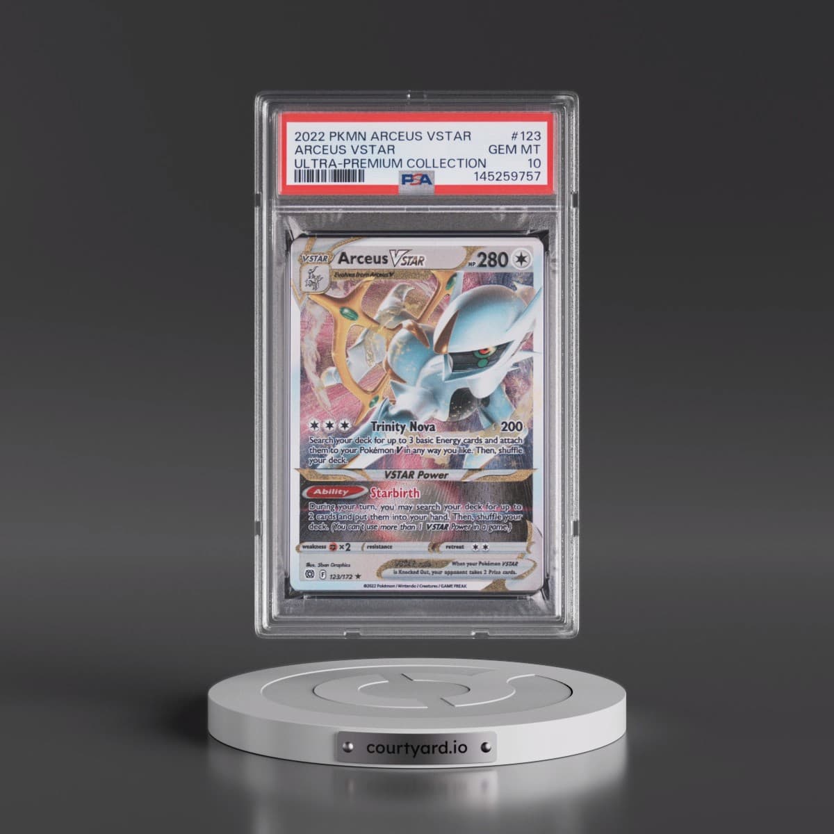 2022 Pokémon Arceus Vstar Ultra-Premium Collection #123 Arceus Vstar (PSA 10 GEM MINT)
