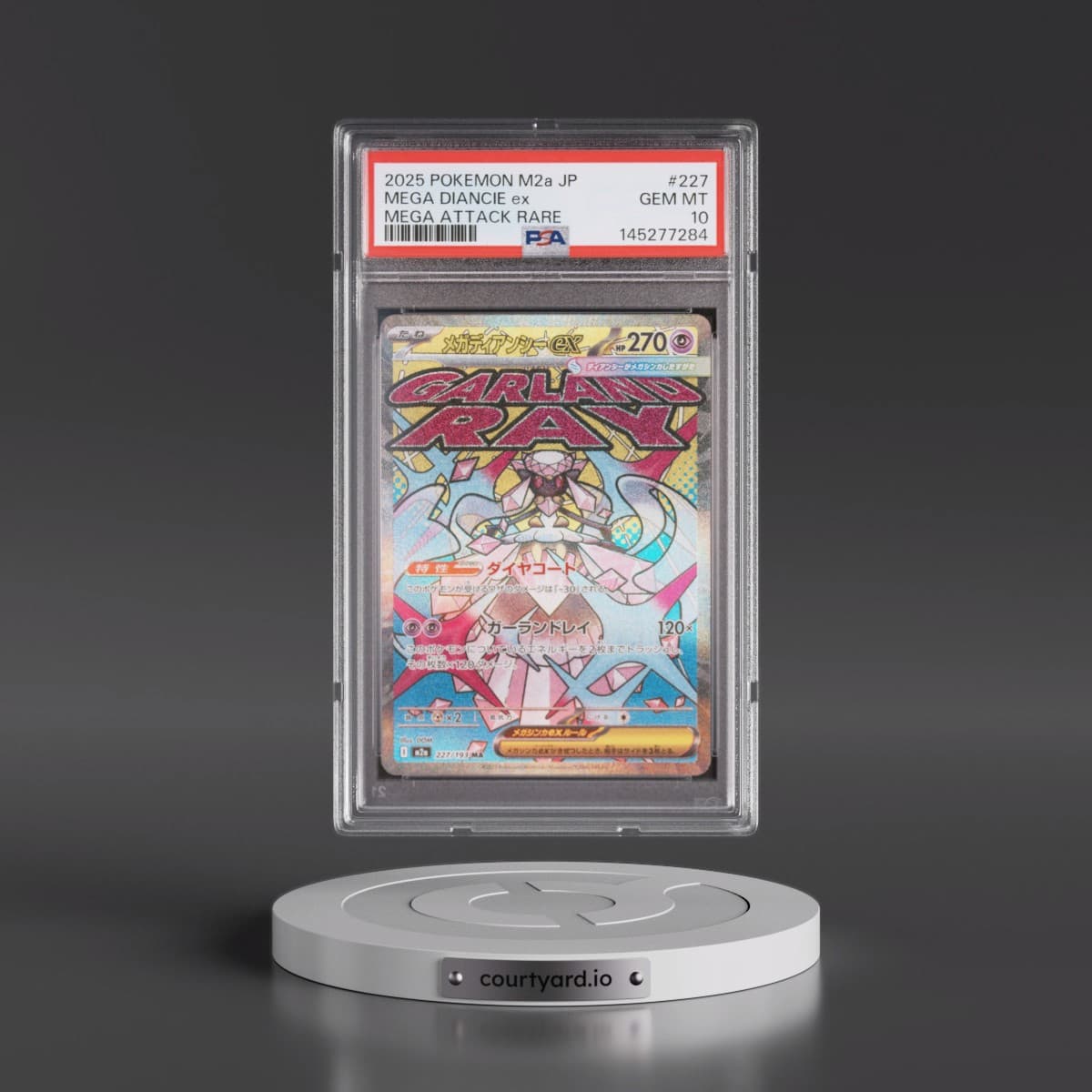 2025 Pokémon M2a-Mega Dream EX #227 Mega Diancie EX - Holo Mega Attack Rare (PSA 10 GEM MINT)