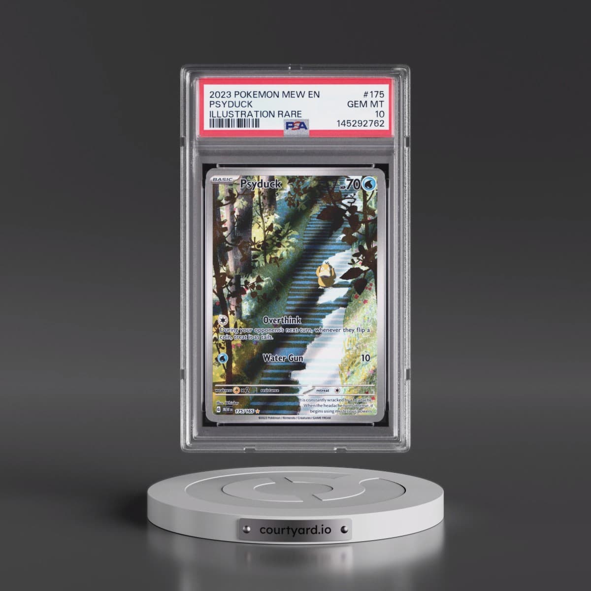 2023 Pokémon Mew EN-151 #175 Psyduck - Illustration Rare (PSA 10 GEM MINT)